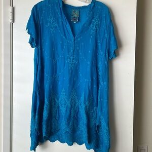 JOHNNY WAS 🩵 Embroidered Tunic Sz S